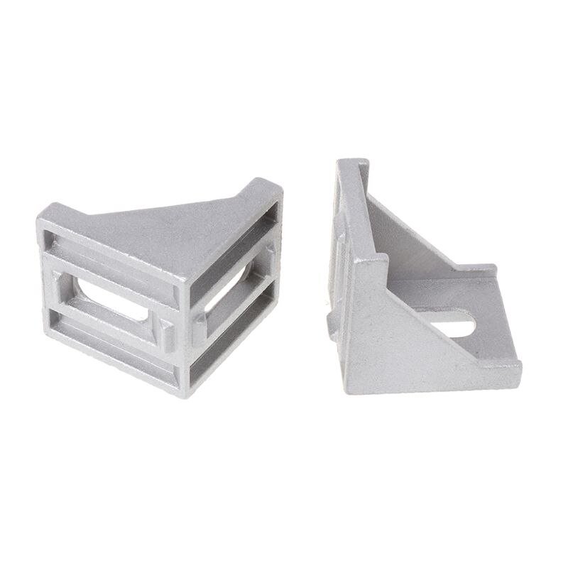 10pcs 4040 Fasten Fitting Angle 40x40 L Connector Aluminum Corner Bracket Joint Brace 35ED