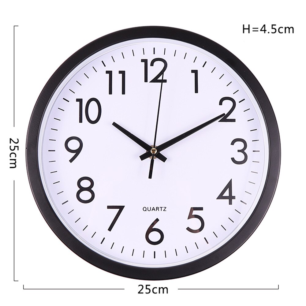 Wall Clock Silent Sweep Modern Horloge Watches Graceful Desk Modern Simple Digital Quartz Time Wall Clock