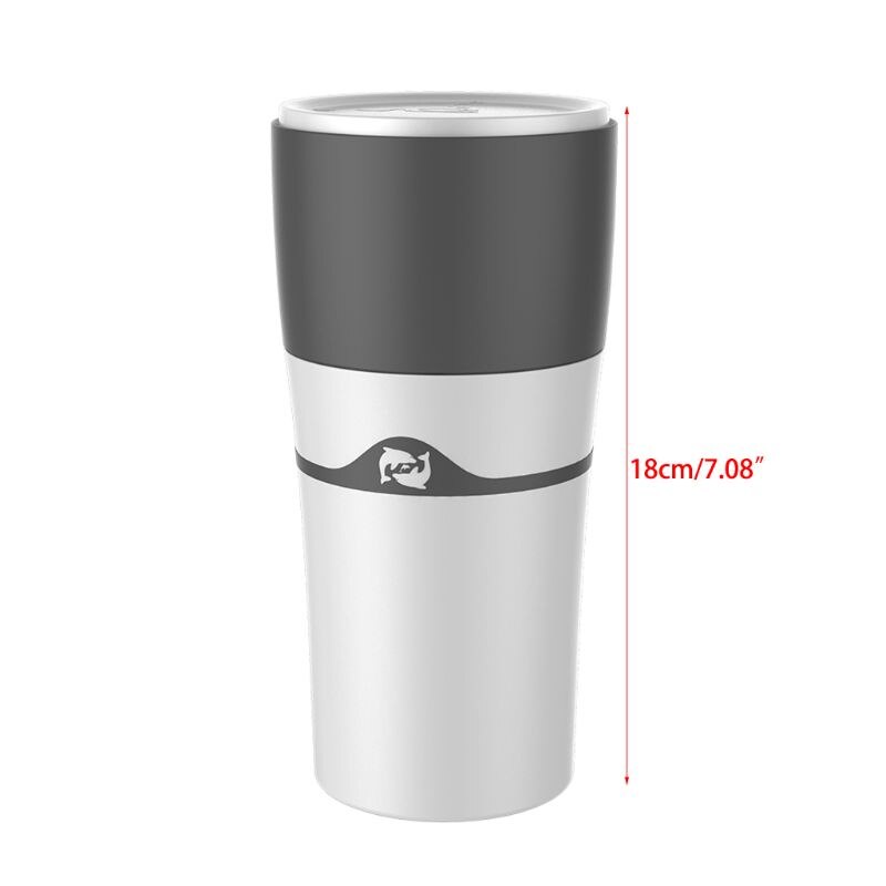 Manual Portable Drip Coffee Maker Travel Mug Compatible with Refillable K-Cup Travel Camping and Cold