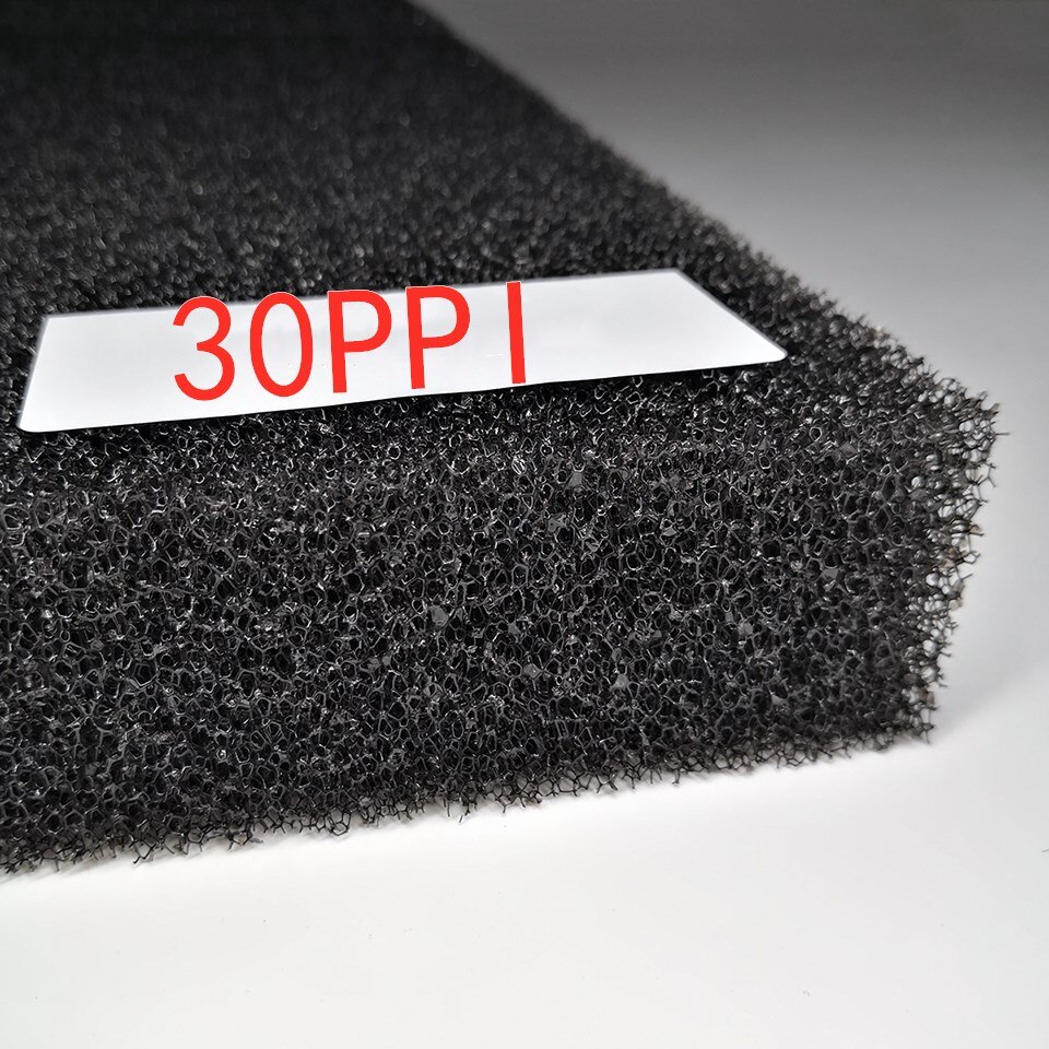 Aquarium Filter Bio. Sponge S/M/L/XL Biochemical Cotton Fish Tank Pond Foam Sponge Filter Black Multiple Size: L pore (30ppi) / 50x25x2cm