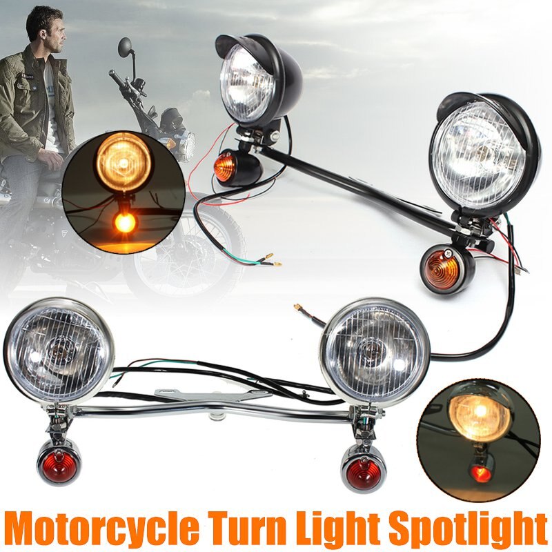 Motorfiets Passerende Licht Bar Knipperlichten Voor Yamaha V-Star Xvs 650 950 1100 Custom Voor Suzuki Boulevard intruder