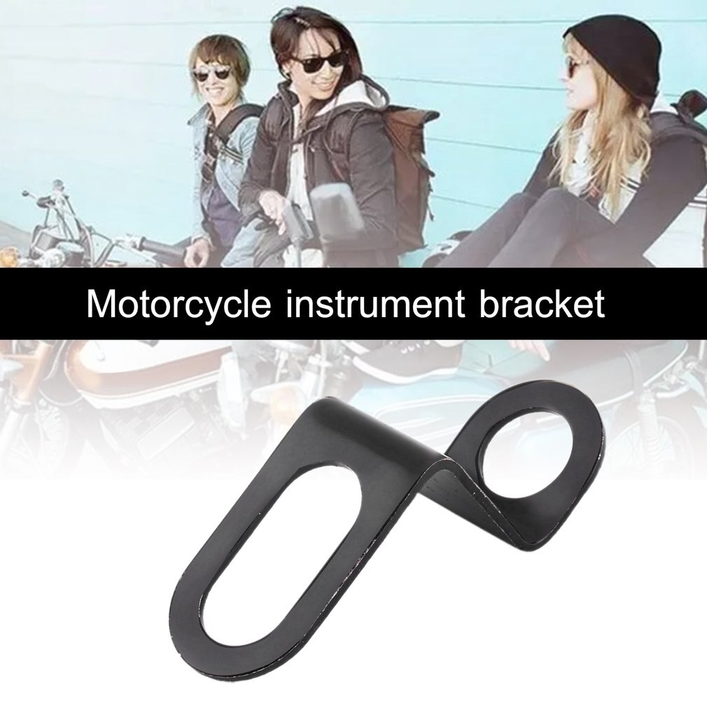 Motorcycle Instrument Brackets Motorbike Scooter Odometer Tachometer Speedometer Bracket Retro Black Motor Meter Mount Stand
