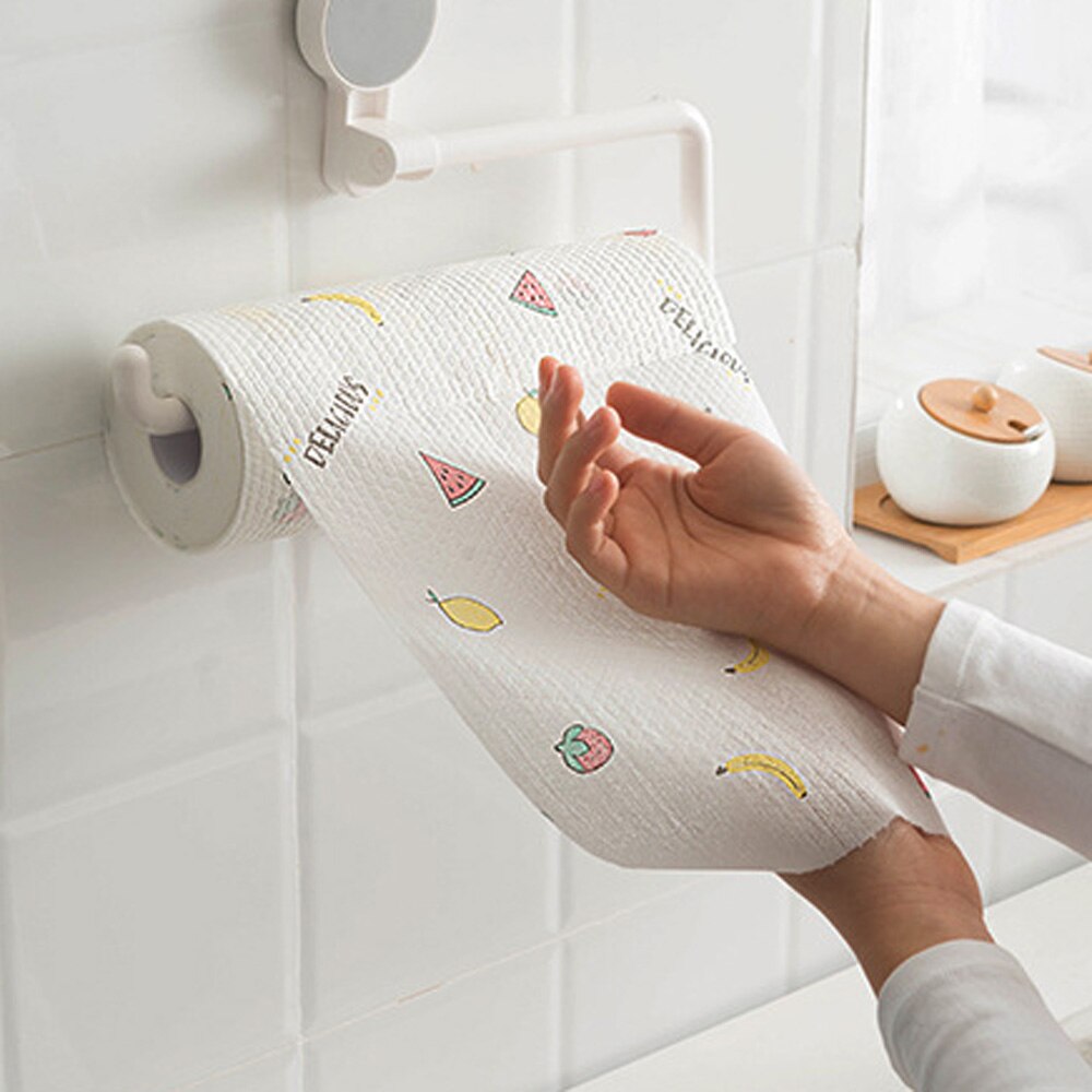 Trapo perezoso para limpieza de cocina, toalla de mano de tela, rollos, paño orgánico para platos, toallas de Bambú