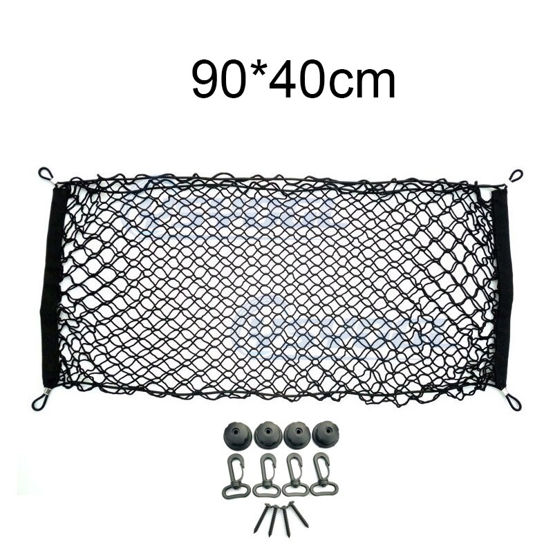 Bil bagasjerom mesh nett bagasje bagasjerom til mercedes  w203 w204 w205 w211 benz cadillac ats srx cts til lexus rx  rx300 porsch: 90 x 40