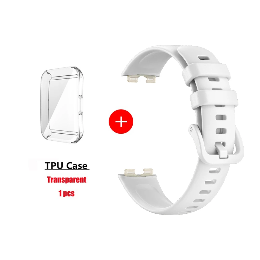 Soft Silicone Strap Case for Huawei Band 8 9 Accessories Replacement Bracelet Screen Protector Wristband for Huawei Watch Band8