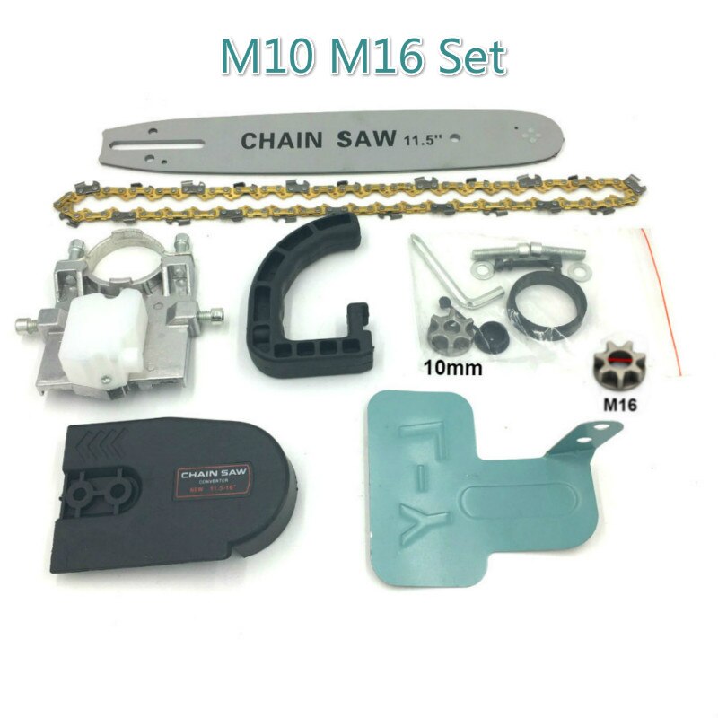 11.5Inch Elektrische Kettingzaag Beugel Verstelbare Universele M10/M14/M16 Kettingzaag Deel Haakse Slijper In Keten-saw: For M10 M16 Set