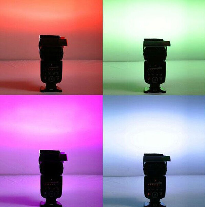 Fotografische Kleur Gel Filter Voor Canon Nikon Sony Camera Kleurrijke Filter Kaarten Voor Yongnuo Flash Speedlite Verlichting Diffuser