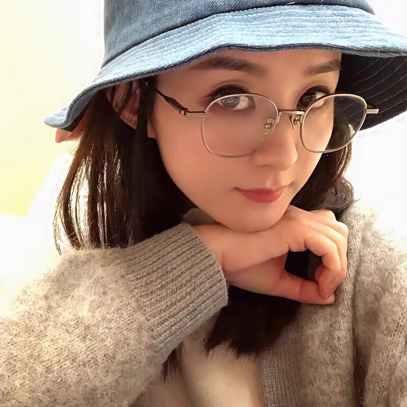 Gafas con montura metálica para hombre y mujer, lentes ópticas para miopía, con luz azul, clásicas, Retro, para ordenador,