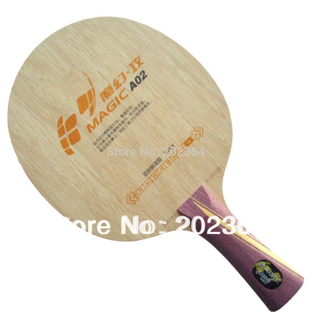 DHS Magic A02 (A 02, A-02) 7 Full Wood, Attack Type Shakehand (OFF++, Quick-attack) Table Tennis Blade for PingPong Racket