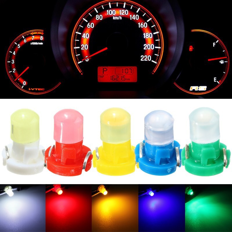 10PCS T4.7 T4.2 T3 LED COB 1SMD 12V Dashboard Winding Light Bulbs Interior Lamp Warning Indicator LightWhite Red Blue Green