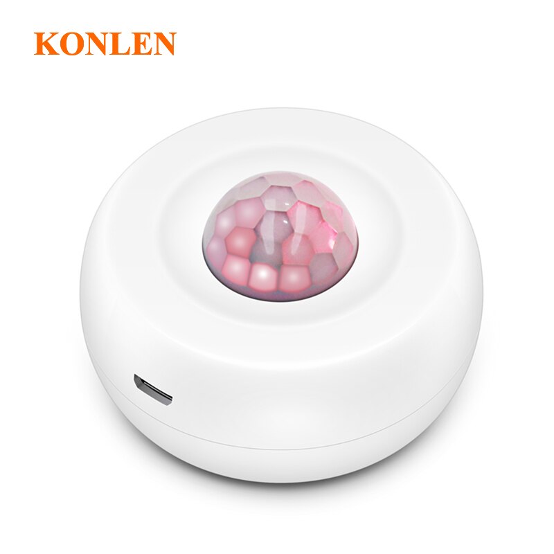 Tuya Smart Life WIFI Motion Sensor PIR Ceiling Alarm Detetor Human Body Movement Infrared Security Intruder Detection Alert: include 1 Pcs