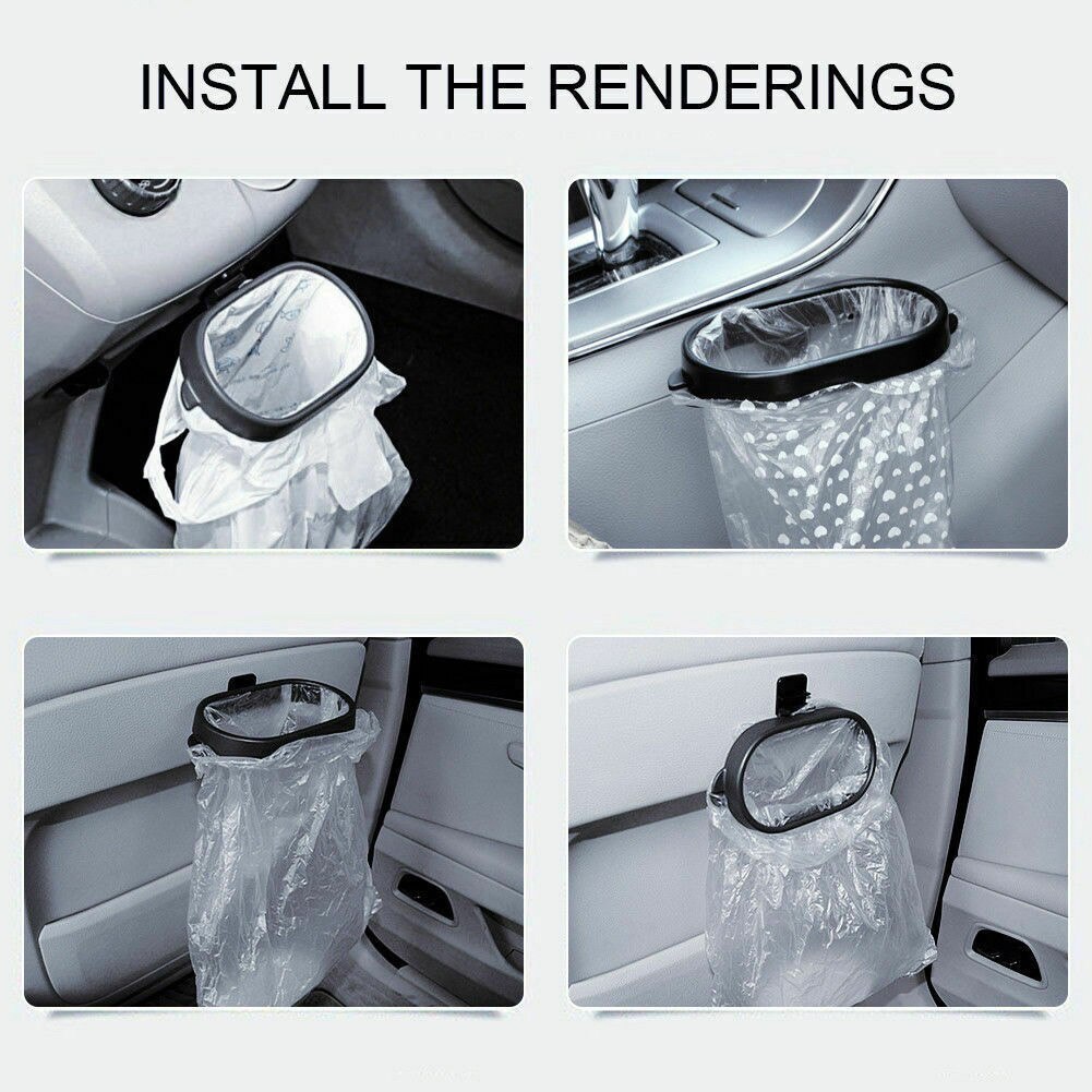 Car Trash Can Garbage Vehicle Truck Storage Bag Holder Organizer Auto Accessory