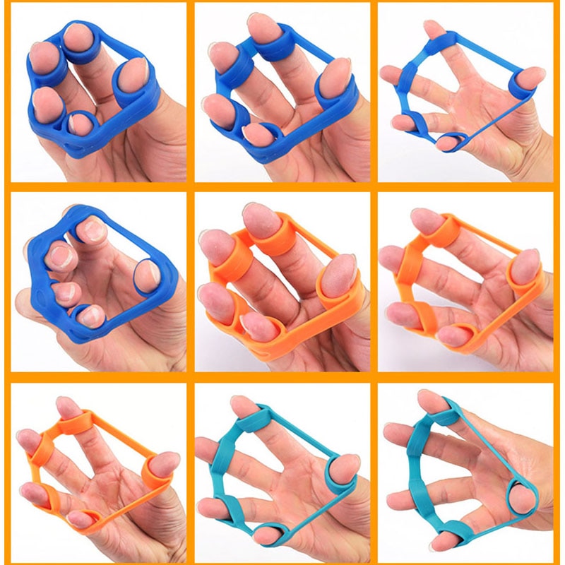 Finger modstand bånd finger hånd greb muskel styrke træning elastisk bånd gummibånd hånd stretch expander fitness udstyr