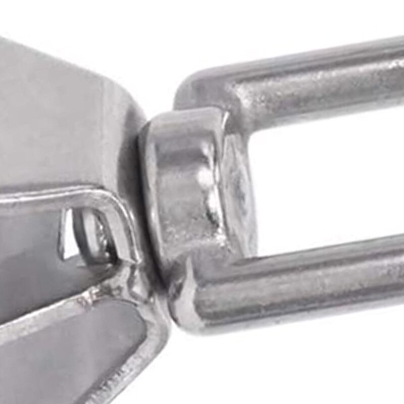 GTBL M20 Double Pulley Stainless Steel Wire Rope Crane Double Wheel Swivel Lifting Rope Pulley Block(2Pcs)