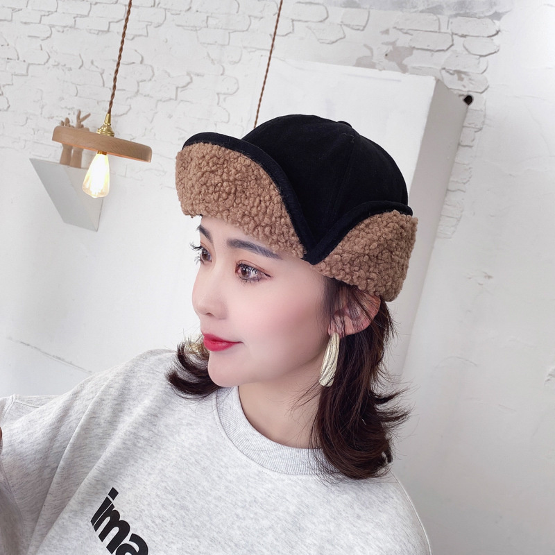 Cappello da cacciatore invernale da donna Ushanka bombardiere cappelli di pelliccia cappello da neve elastimo per tempo freddo unisex: C03