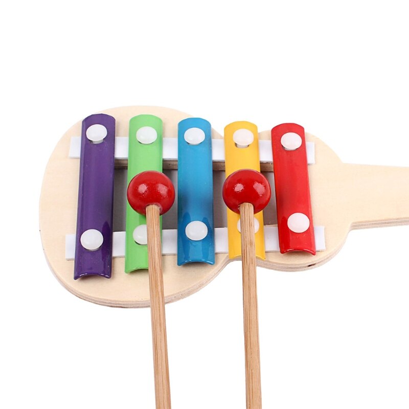 Kids Baby Musical Educatieve Animal Developmental Muziek Bell Speelgoed 5 Tone Grote Leren Instrument