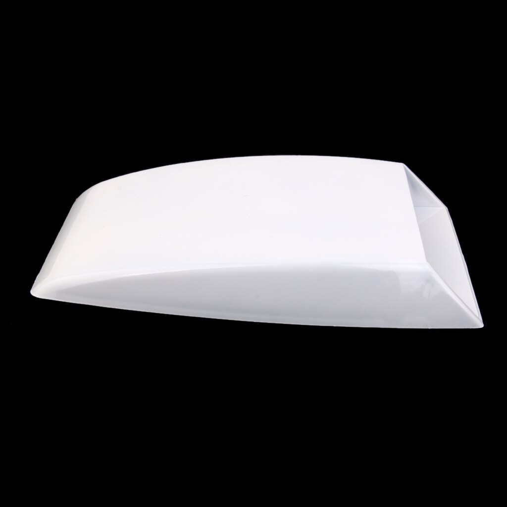 Universal Decorative Functional Hood Scoop Air Flow Vent Cover Hood White