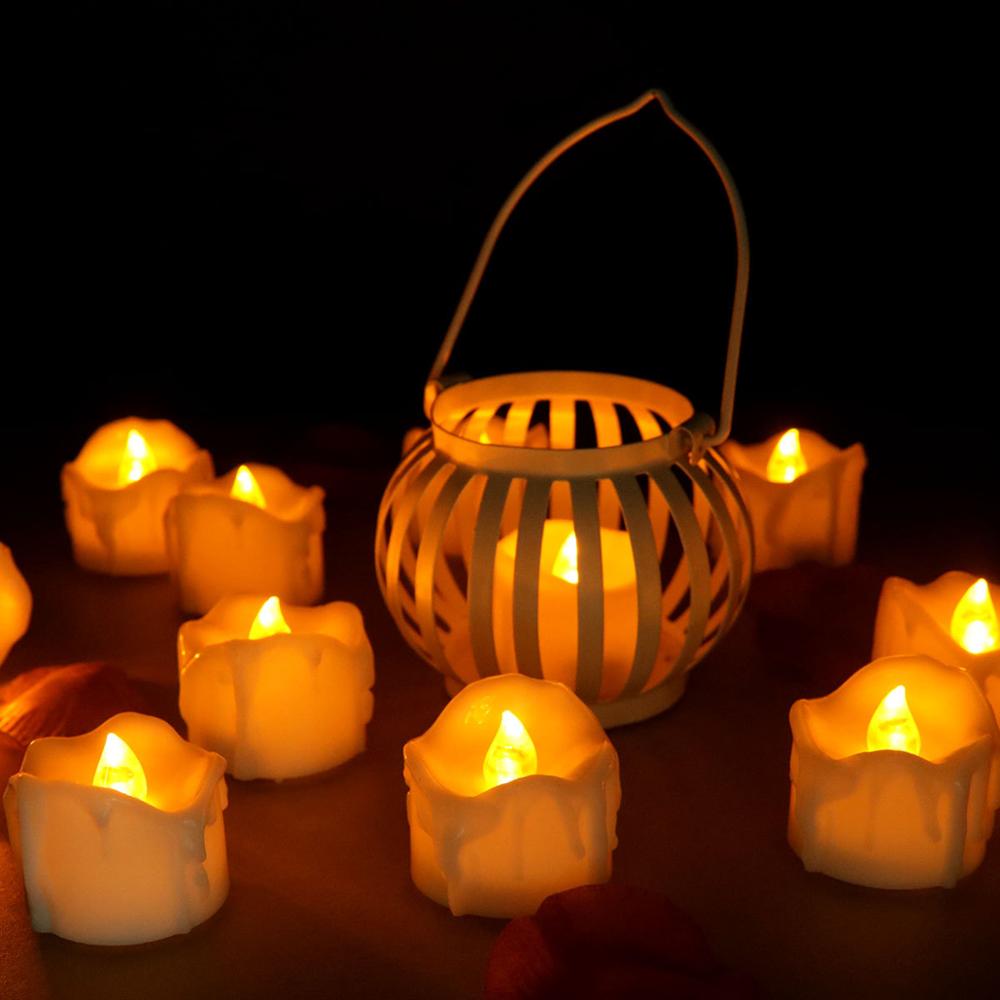 24pcs Battery Votive Candles With Remote,Remote Led Candles,Small Tea Lights,Party Candles,Electronic Candles Remote