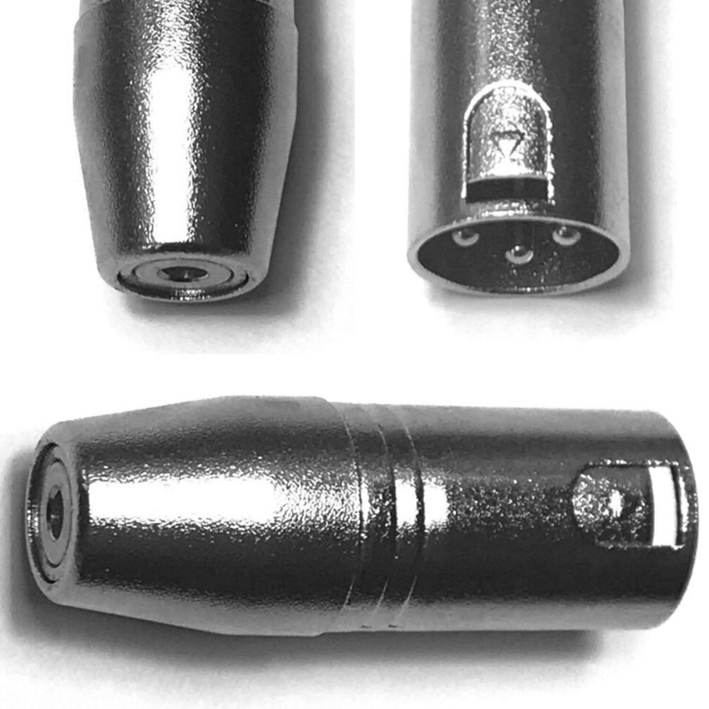 3.5mm Microphone Cable Connector Male Plug Female Jack 3 Pin XLR Mic Adaptor Portable Electronics Accessories