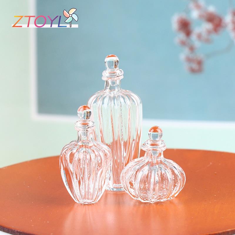 Poppenhuis Miniatuur Glazen Fles Glas Stopper Tiny Jar Flesjes Pop Decor Speelgoed