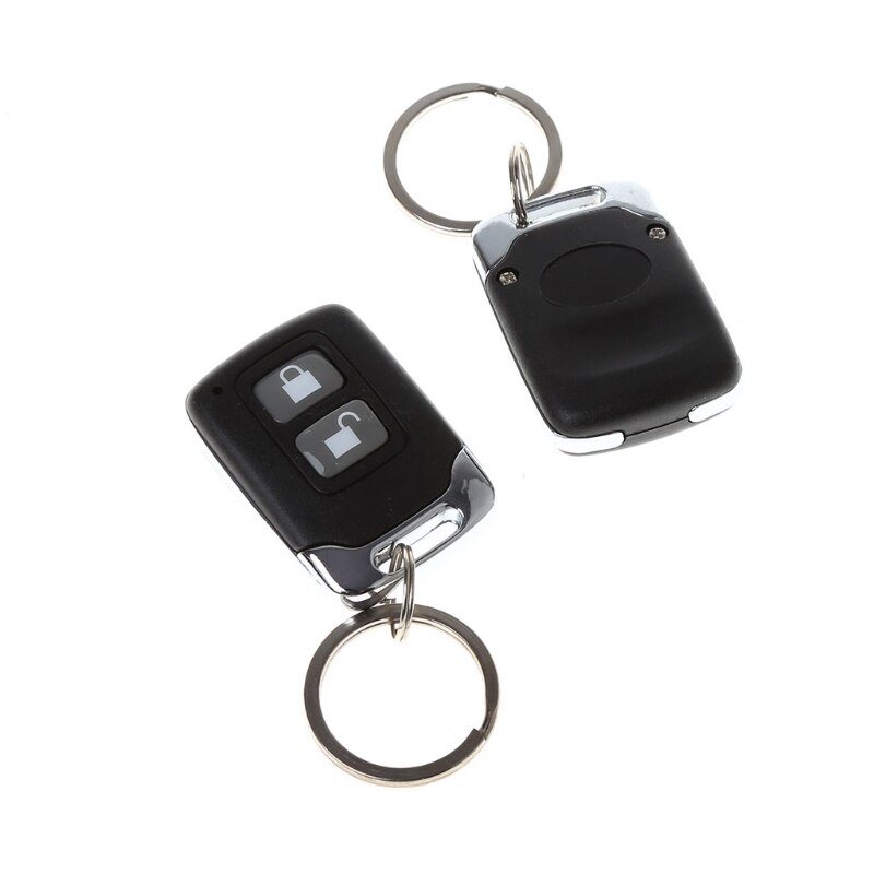 Universale Sistema di Allarme auto A Distanza kit Serratura Della Porta Centrale Del Veicolo Keyless iscrizione sistema con 2 Regolatori A Distanza