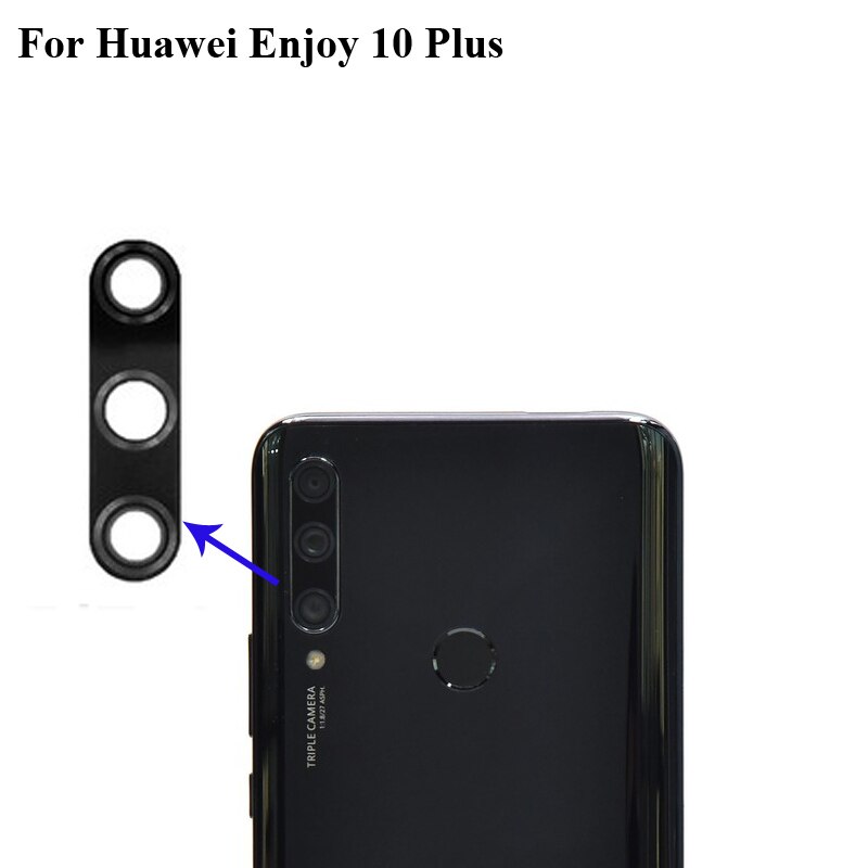 2PCS Für Huawei Genießen 10 Plus Zurück Kamera Glas Objektiv test gute 10 Plus Ersatz Teile enjoy10 Plus