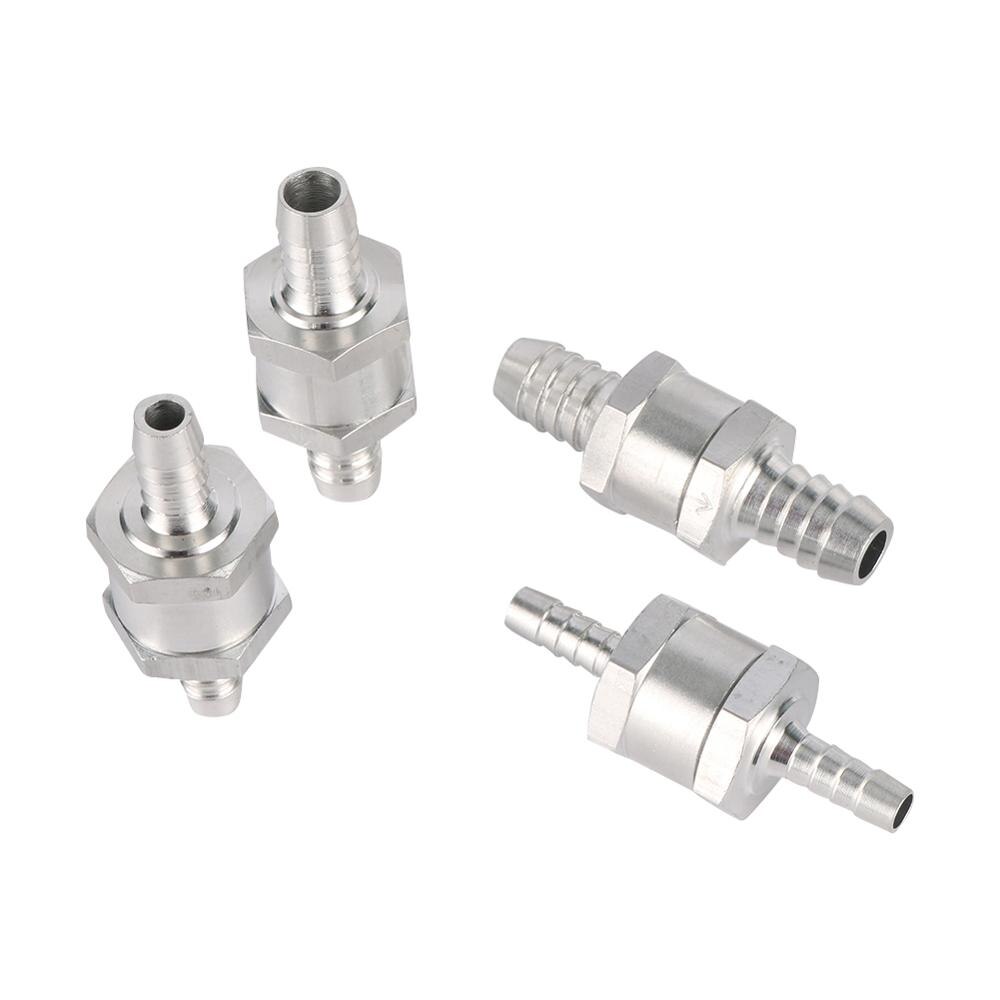 Válvula de retención de combustible de aleación de aluminio, válvula de retención de no retorno unidireccional de gasolina y diésel para manguera de vacío de coche, bombas de agua y aceite, 6mm/8mm/10mm/12mm
