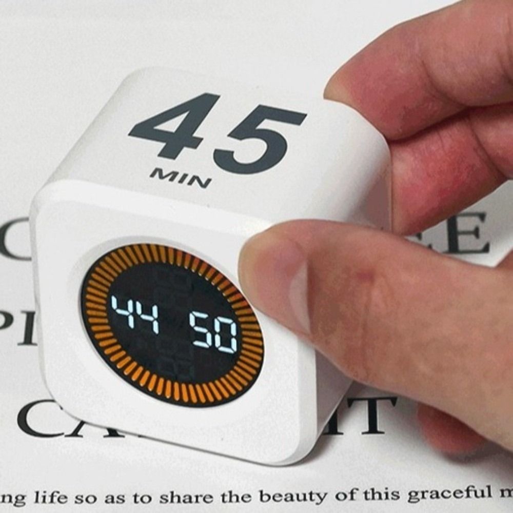 4 Preset Time Visual Flip Timer LED Display Cube S... – Grandado