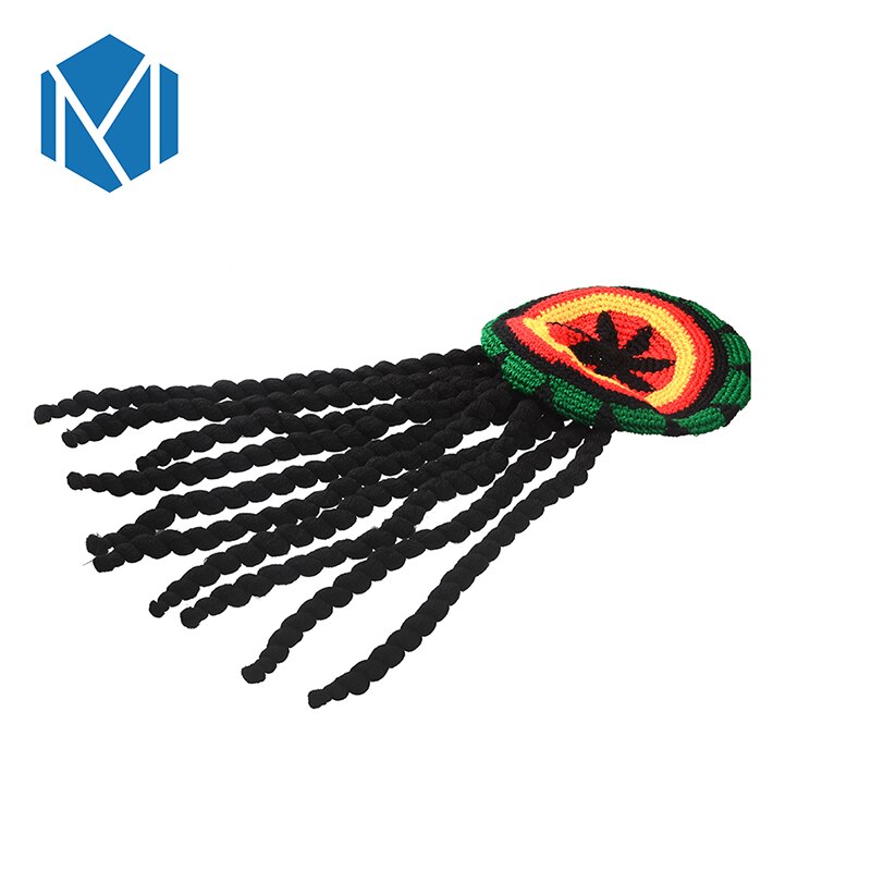Hip Hop gorro de punto de peluca trenza sombrero masculino jamaicano Marley gorro Rasta invierno Hombre rastas Reggae Czapka Zimowa