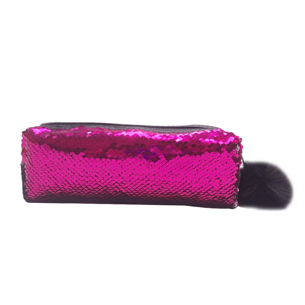 Sequin Pencil Case Estuche Escolar Estojo Escola Trousse Scolaire Stylo Kalemlik Kalem Kutusu Pencilcase Box School Kawaii: Rose