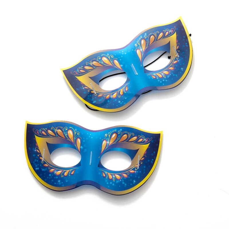 Glow Stick DIY Glowing Blue Eye Mask Prom Night Glow Mask Party Makeup Party Masquerade Christmas Halloween Toys