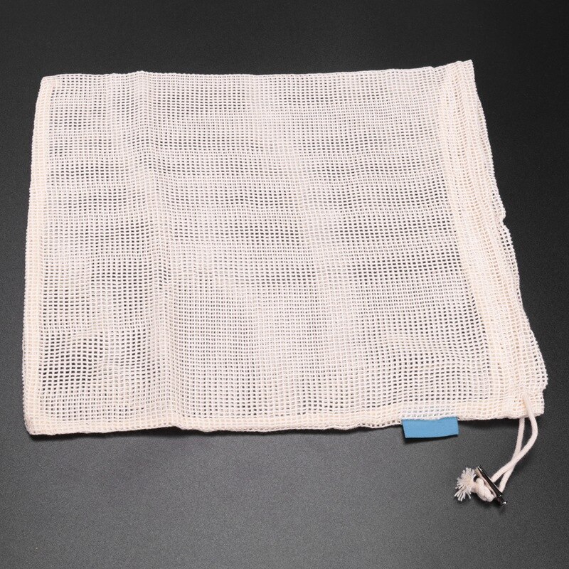 Reusable Produce Bags, Organic Cotton Mesh Vegetable Bags, Washable Durable Recyclable Packaging Bags With Drawstring, For Stora