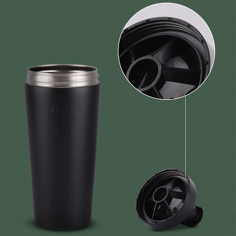 Termo de acero inoxidable de 1L, taza de café y cerveza, agitador deportivo, botellas de agua, licuadora de nutrición para gimnasio, taza de agua al vacío