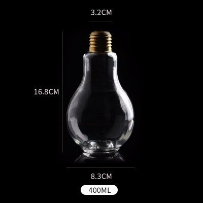 Verre à jus Portable avec ampoule en forme de Globe pour Cocktail, pour Bar, Club, verre à jus, pour étudiant: 400ML