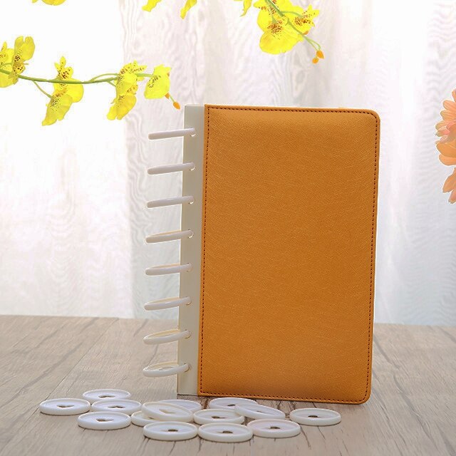 Serce luźny segregator pierścienie 30/50/100 szt. 24mm białe kostki robić notebooków Diy planista dysk segregatory robić scrapbookingu