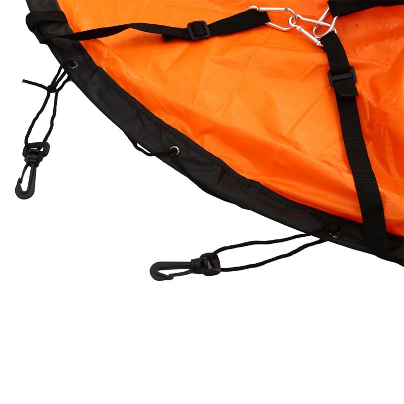 Vela Da Kayak Pieghevole Con Finestra Trasparente - Accessorio Per Canoa E Canoe Gonfiabili - Vela Da Pagaia Compatta E Resistente - Rossa