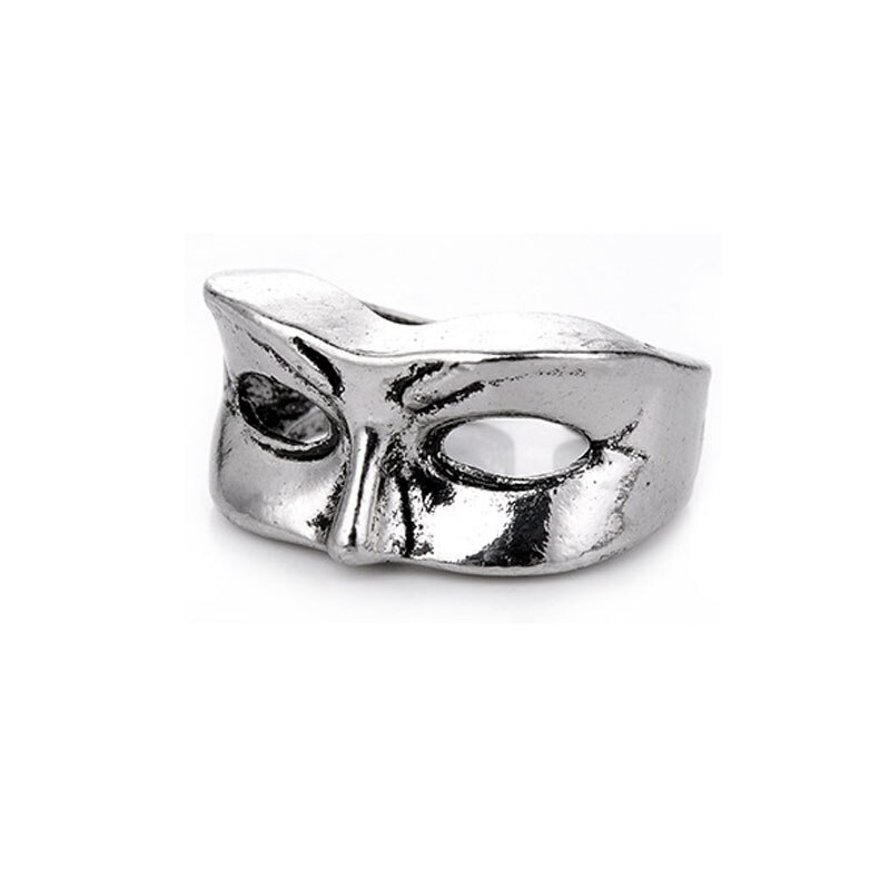Anillos góticos Retro Para hombre y mujer, joyería de aleación de acero de titanio, color plateado antiguo, estilo Hip Hop, Rock: Gris rosáceo pálido