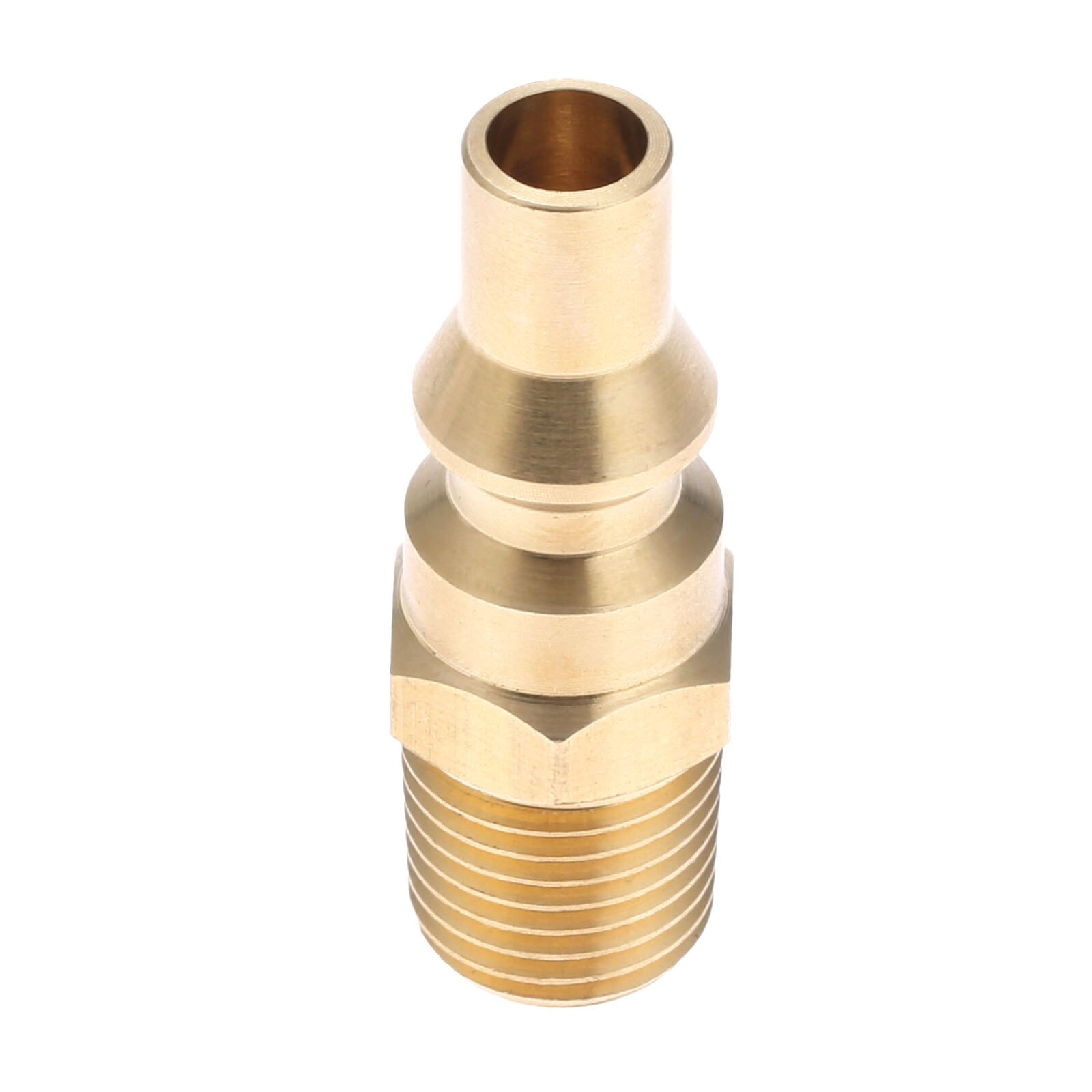 thumbnail image 2 of Brass Quick-Connect Propane Adapter – 1/4 NPT Male Full Flow Plug – ESCP 2 of 5