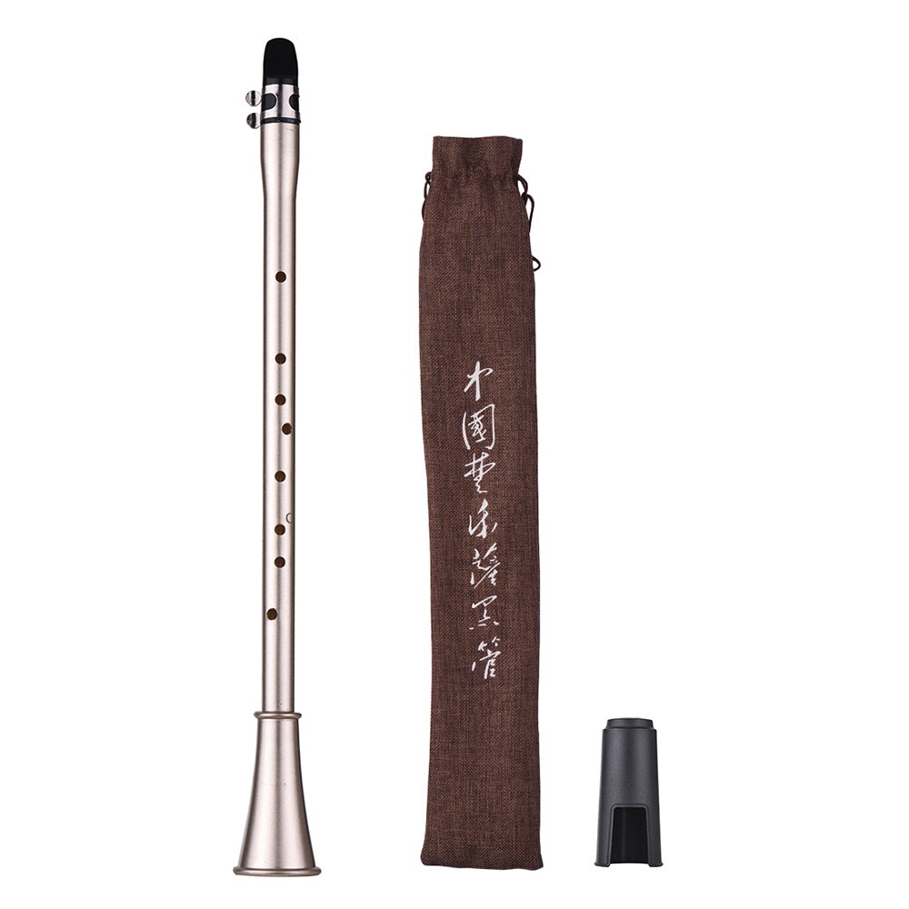 Mini clarinete saxo compacto Bb/C/Eb clarinete clave-saxofón Material ABS instrumento de viento para principiantes con bolsa de transporte