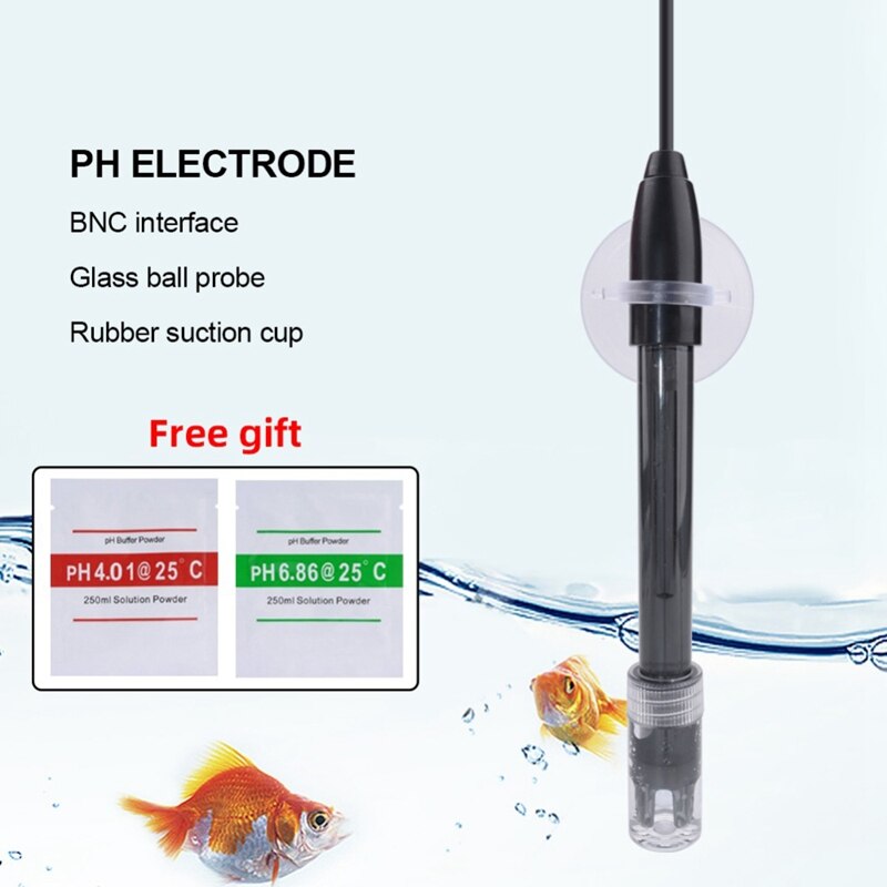 1 st ph -201 svart laboratorielektrodsensoranslutning sond ph kompositelektrod