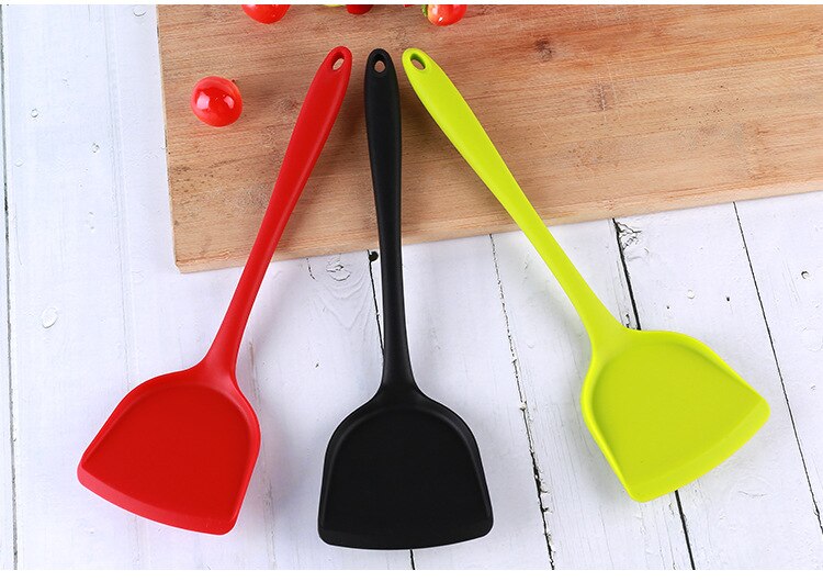 Utensilio de cocina pala de silicona resistente al calor No tóxico No rascador de olores Pan pastel cocina herramienta de cocina HG11987 HG12182-HG12183