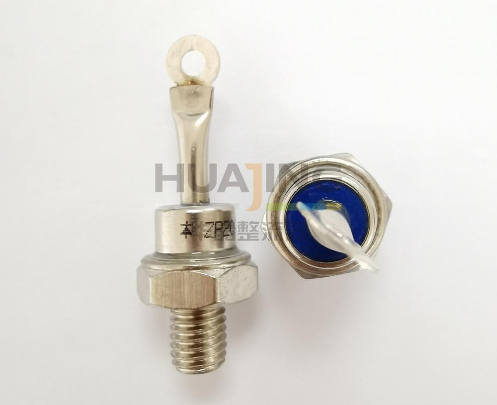 HUAJING ZP20A diodo rectificador estándar, tiristor MINI/ 20a 1600V/tiristor espiral, diodo rectificador helicoidal 100-5000V