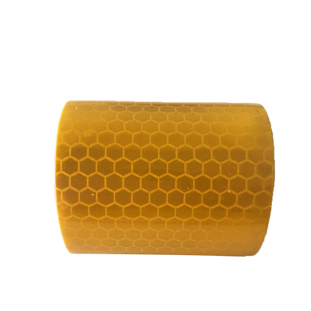 5cm x 3m Sicherheit markieren Reflektierende Band Aufkleber Auto-Styling Selbst Klebe Warnband Automobil Motorrad Reflektierende Material: Gelb