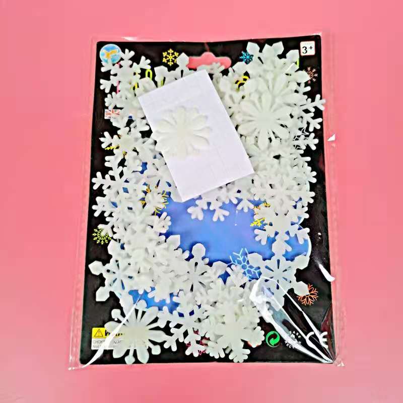 3D Hollow Star Energie Opslag Fluorescerende Glow In The Dark Lichtgevende Op Muurstickers Voor Kinderkamer Woonkamer Decal: 50Pcs White Snow