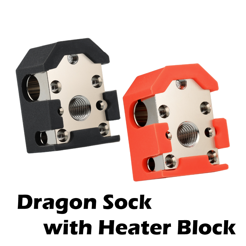 Calcetines suaves de silicona Phaetus Dragon para impresora 3D, protección de temperatura Hotend para Voron 0/1,8/2,4, bloque calentador Dragon