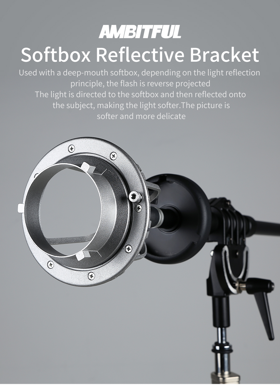 AMBITFUL 135mm 144mm 150mm Ring Adapter for Bowens Elinchrom Profoto Mount for AMBITFUL AL-06 AL-16