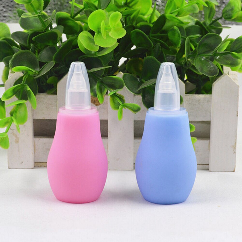 Silicone -né bébé enfants nez aspirateur enfant en bas âge nez nettoyant infantile Snot aspirateur ventouse pointe souple nettoyant produits de soins pour bébés