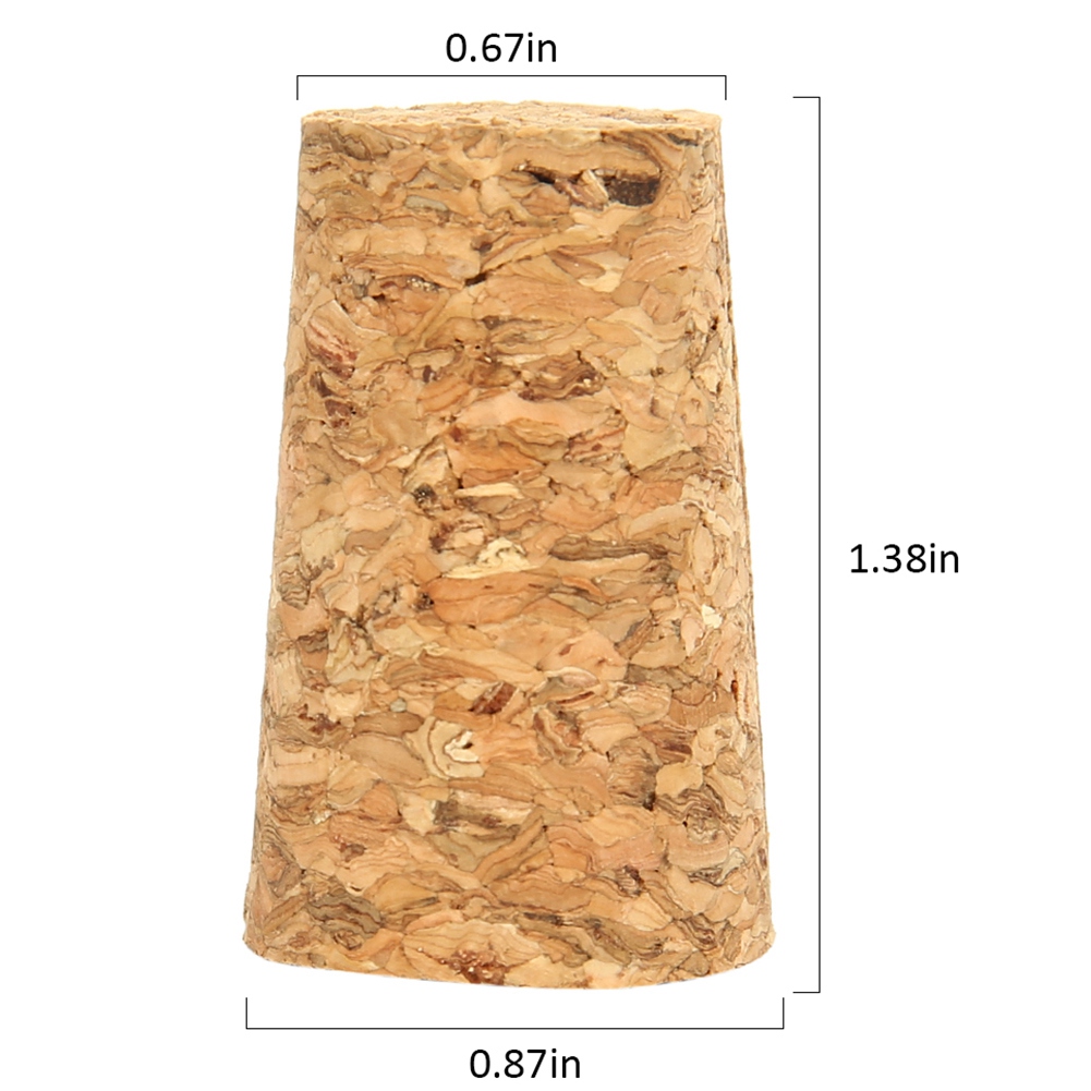 100Pcs Tapered Wijn Kurk Herbruikbare Hout Kurken Creatieve Draagbare Afdichting Wijn Stop Wijnfles Cover Voor Flessen Wijn