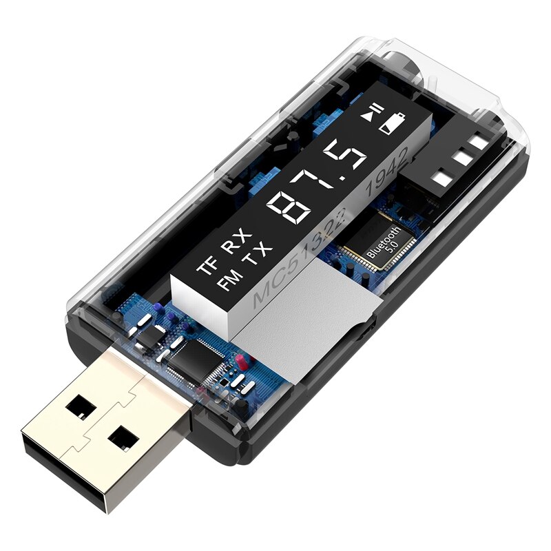 USB Bluetooth Zender Voor TV - BT5.0 Adapter Met 3.5mm AUX Uitgang