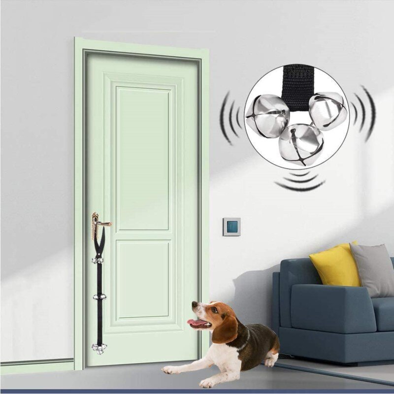 Dog Doorbells Premium Training Potty Great Adjustable Dog Bells for Housebreaking Clicker Door Bell Puppy Training Tool